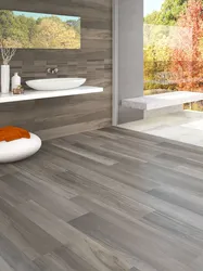 Bathroom design with laminate flooring