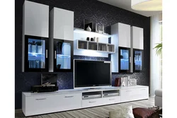 Modern living room walls color photo