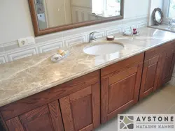 Salamanca marble countertop in the kitchen interior photo