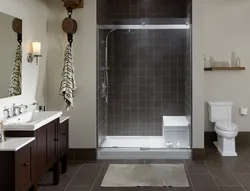 Tray in the bathroom interior photo
