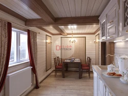 Kitchen in bathhouse interior