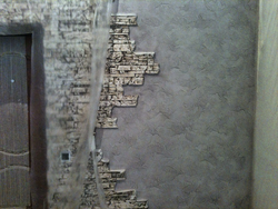 Decorative Plaster World Map In The Hallway Interior Photo
