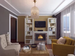 Fireplace In The Interior Of An Apartment In Khrushchev