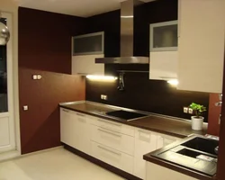 Dark apron in a light kitchen photo