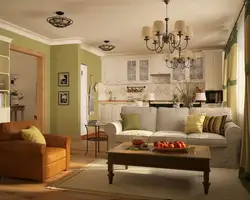 Kitchen living room olive design