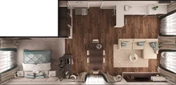 Room design with kitchen