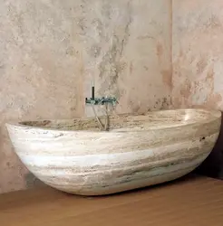 Artificial stone bathtub photo