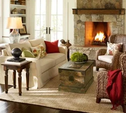 Chest in the living room interior
