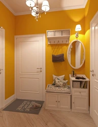 Hallway design in colors