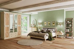 Country bedroom angstrom in the interior