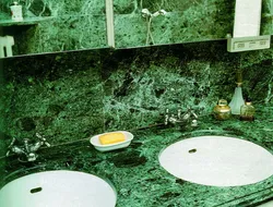 Vanna otağı yaşıl mərmər dizayn