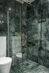 Bathroom Green Marble Design