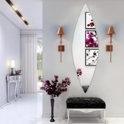 Hallway Interior With Mirror On The Wall