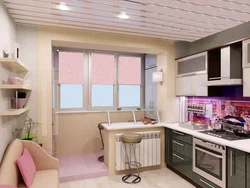 Kitchen with two entrances design