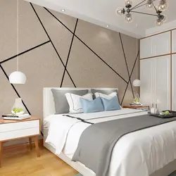 Geometry in the bedroom interior