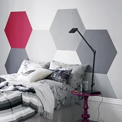 Geometry in the bedroom interior