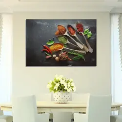 Paintings for kitchen interior on the wall