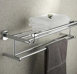 Hooks in the bathroom for towels in the interior