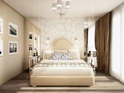 Cream color bedroom interior photo