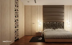 MDF panels in the bedroom interior