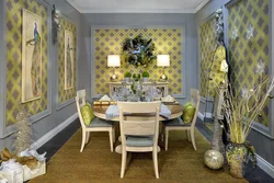 Combination of gray and gold in the kitchen interior photo