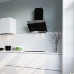 White kitchen hood photo