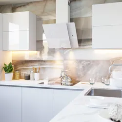 White kitchen hood photo