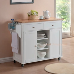 Wardrobe chest of drawers in the kitchen photo