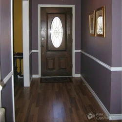 Doors and floors in the hallway photo