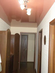 Suspended ceiling in the hallway in Khrushchev photo