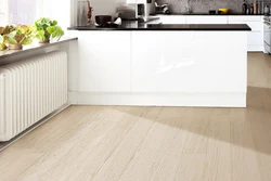 Gray linoleum in the kitchen photo