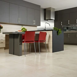 Gray linoleum in the kitchen photo