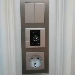 Sockets in the bathroom in the interior