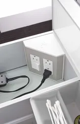 Розетки в ванной в интерьере