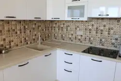 Кухни С Бежевым Фартуком Из Плитки Фото