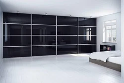 Built-In Wardrobe In The Living Room On The Entire Wall Photo