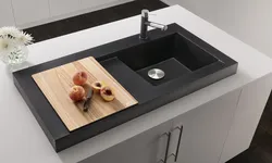 Overhead sink in the kitchen interior