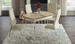 Mətbəx fotoşəkili üçün sürüşmə mətbəx üçün şüşə masalar