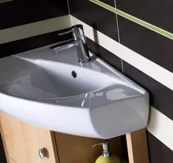 Corner bathroom sink photo