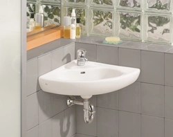 Künc vanna otağı lavabo fotoşəkili