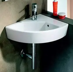 Corner bathroom sink photo