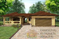 Bir Dam Altında Yay Mətbəxi Olan Qaraj Fotoşəkili