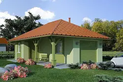 Bir dam altında yay mətbəxi olan qaraj fotoşəkili