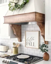 How to decorate a kitchen hood photo beautifully