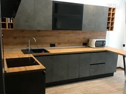 Дуб Кера Столешница В Интерьере Кухни Фото