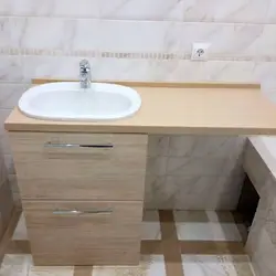 Tezgah üstü ilə vanna otağı şkafı fotoşəkili