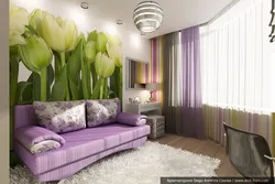Sofa in a small bedroom instead of a bed interior photo