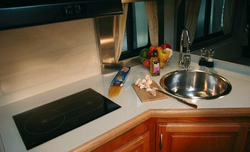 Kitchen with two-burner hob photo