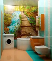 Bath tile panel photo