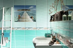 Bath tile panel photo